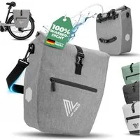 MIVELO Fahrradtasche Gepäckträgertasche wasserdicht inkl. Gurt für Umhängetasche, Zwei Varianten wählbar