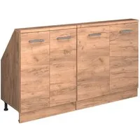 Vicco Kommode Rion, Goldkraft Eiche/Goldkraft Eiche, 2er Set (2 St)