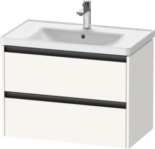 Duravit Ketho.2 Waschtischunterbau wandhängend Weiß Supermatt 784x455x549 mm - K25283084840000 K25283084840000