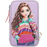 Depesche Federmäppchen TOPModel 3-Fach Federtasche mit Stifte, (1-tlg)