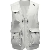 YOUTHUP Anglerweste Herren Utility Outdoorweste Multi Pocket Arbeitswesten