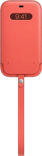 Apple Lederhülle mit MagSafe [für iPhone 12 Pro Max] Zitruspink