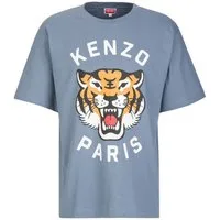 KENZO T-Shirt Tee Oversize Unisex Lucky Tiger Di Cotone