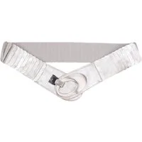 MIRROSI Taillengürtel Leo Unifarbe breit 6cm für Taillenumfang 85 bis 110cm, ONESIZE (Angenehmes Tragesgefühl, Leopard Muster, Unifarben) Breiter Stretch Gürtel