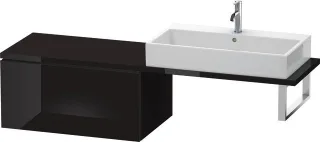 Duravit L-Cube Unterschrank für Konsole Schwarz Hochglanz 820x547x400 mm - LC583404040 LC583404040