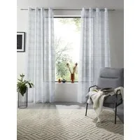 OTTO home Gardine Sirii (1 St), Ösen, halbtransparent, Polyester, Halbtransparent, angenehme Haptik, mit Streifen, modern