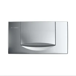 Geberit 200F Betätigungsplatte, eckig, Spül-Stopp-Spülung: Platte, Taste: chrom, 115222211 115222211