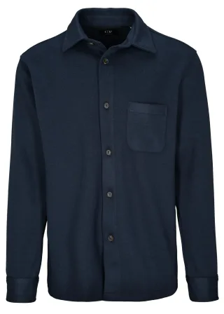 COMMANDER Finest Clothing - Overshirt Flanell Uni dark navy - Gr. - L