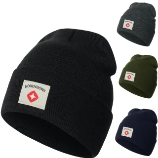 Höhenhorn Heelflip Knitted Beanie Unisex Herren Damen Mütze Wintermütze Strick Dunkelblau