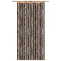 Bestlivings Fadenvorhang, Stangendurchzug, halbtransparent, Fadengardine mit Stangendurchzug (90 x 200cm bis 300 x 250cm)