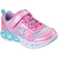 Skechers INFINITE HEART LIGHTS Sneaker Klettschuh mit Blinkfunktion, Größenschablone zum Download