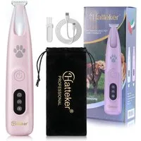 HATTEKER Hundeschermaschine HT-865, Pfotentrimmer, Tierhaarschneider, für Hunde Katzen Pfoten, Augen, Ohren, Gesicht, Körper