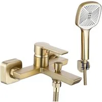 wohnwerk.idee Wannenarmatur Badewannenarmatur Argus Gold Matt Schwarz Matt Gold poliert
