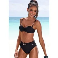 LASCANA Highwaist-Bikini-Hose Yves mit edlen Zieraccessoire