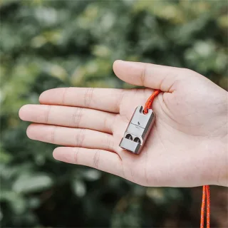 Boundless Voyage Titanium Whistle Ultralight Titanium Emergency Whistle Outdoor Survival Camping Hiking Exploring Tools