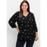 Sheego Klassische Bluse Tunika 3/4-Arm