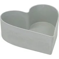 matches21 HOME & HOBBY Blumentopf Herz Kunststoffschale Pflanzschale hellgrau 1 Stk 22x20 cm (1 St)