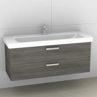 Artiqua 414 Waschtischunterschrank für Subway 2.0 7176D1 Graphit Struktur quer, 414-WU2L-V74-7070-40 414-WU2L-V74-7070-401