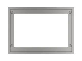 Tece WC-Abdeckrahmen Metall matt, für WC-Einbaurahmen, 9240643 9240643