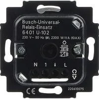Universal Relais Einsatz Unterputz 230 Volt 2300 Watt Typ 6401 U-102 schwarz (glänzend), Retail