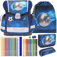 Belmil Schulranzen Set Classy 10-teilig 2026 Jungen Football 4 silver