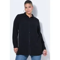 Studio Untold Hemdbluse Hemdbluse Straight Shape Dot-Struktur Langarm