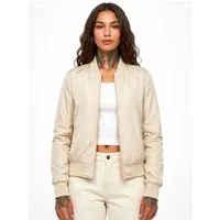 urbandreamz Bomberjacke Damen leichte Bomberjacke Jacke Sommer Frühling Übergangsjacke Seitentaschen, wasserabweisend, waffelartige seitliche Einsätze