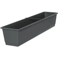 Geli Blumenkasten Blumenkasten Kunststoff 80x17x14 cm anthrazit für den Außenbereich