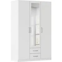 rauch Kleiderschrank Schrank Garderobe Ankleide GAMMA Breiten 91/136/181/226/271/315/360 cm (in 3 Ausstattungen BASIC/CLASSIC/PREMIUM (inkl. SOFT-CLOSE-Funktion) verschiedene Griff-Varianten, mit Spiegel TOPSELLER MADE IN GERMANY