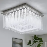 GLOBO LIGHTING LED Deckenleuchte, LED-Leuchtmittel fest verbaut, Deckenleuchte Kristallleuchte Deckenlampe Designleuchte