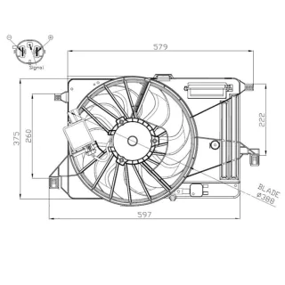 NRF K?hlerl?fter Ford C-Max Focus Grand 47964