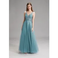 Hey Kyla Abendkleid - Lange Tüllrobe mit Netzeinsatz