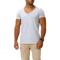 Joe Franks T-Shirt (1-tlg) mit tiefem V-Ausschnitt