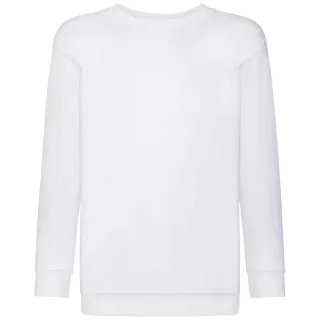 Fruit of the Loom Kinder Klassik Drop Schulter Sweatshirt (Weiß)