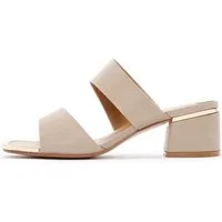 Derimod Mules mit Absatz aus Kunstleder Mules Klettverschluss, Synthetikfutter, TPU Sohle, Absatz 5 cm