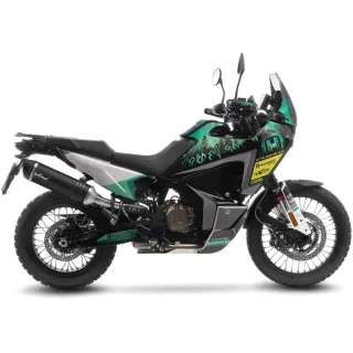 LeoVince Sportauspuff LV One EVO BLACK Husqvarna Norden 901 Bj.2025-2026 EURO5+ /eintragungsfrei+ABE