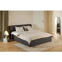 ACTONA GROUP Bett Calvi, Bett, dunkelgrau, schwarz, verstellbar, versteckter Stauraum,160x200cm