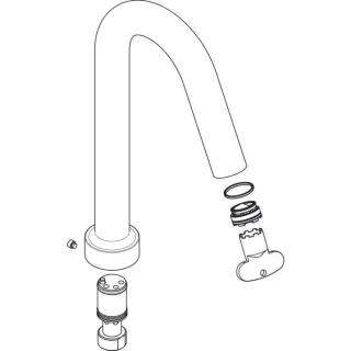 hansgrohe Auslauf Axor Citterio M 4-Loch 98997000 Wannenarmatur Wannenrand chrom