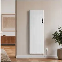 EMKE Elektro-Heizkörper Aluminium-Heizkörper mit WLAN, LCD-Display und Thermostat, Aluminium-Wandheizung mit LCD-Display für flexible Heizzeiten