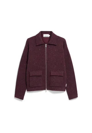 Armedangels - DOROTHEAA TWEED dark cranberry - Gr. - XS