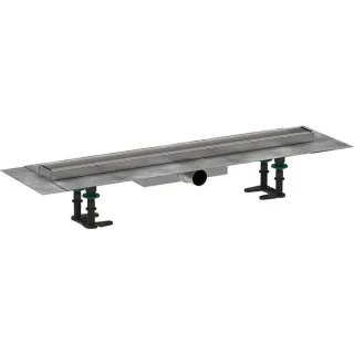 hansgrohe RainDrain Compact Komplettset Duschrinne 56165000 für flache Installation, befliesbar, 700 mm, chrom