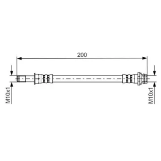 Bosch Bremsschlauch hinten Ford Galaxy Mondeo S-Max
