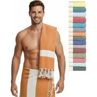 furora HOLIDAY Saunatuch Saunahandtuch Saunatuch Damen + Herren, Hamamtuch groß 100x200 XXL