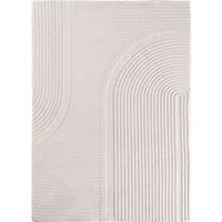 Jimri Teppich COSY - Skandinavischer Boho Geometrisch Modernerteppich Unifarben, Rechteckig, Höhe: 12 mm, Hoch-Tief-Effekt, Kurzflor