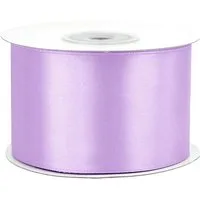 Creativery Satinband, Satinband 50mm x 25m Rolle Flieder