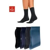 H.I.S Basicsocken (Packung, 4-Paar) mit hohem Baumwollanteil