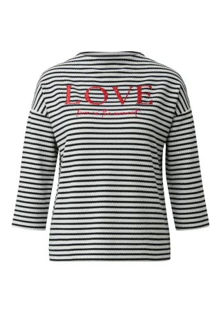 s.Oliver BLACK LABEL - Sweatshirt creme|schwarz - Gr. - 40