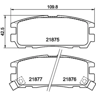 Hella Bremsbel?ge hinten Isuzu Trooper Opel Frontera Monterey