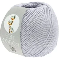LANA GROSSA SOFT COTTON Häkelwolle, 140 m (weiches, vielseitiges Garn für höchsten Tragekomfort), 50 g