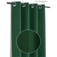Beautex Vorhang Leinen Optik Brilliant Ösenvorhang, Gardine mit Ösen 140x245 cm (1 St), Ösen, blickdicht, Ösen, fleckenabweisend, blickdicht